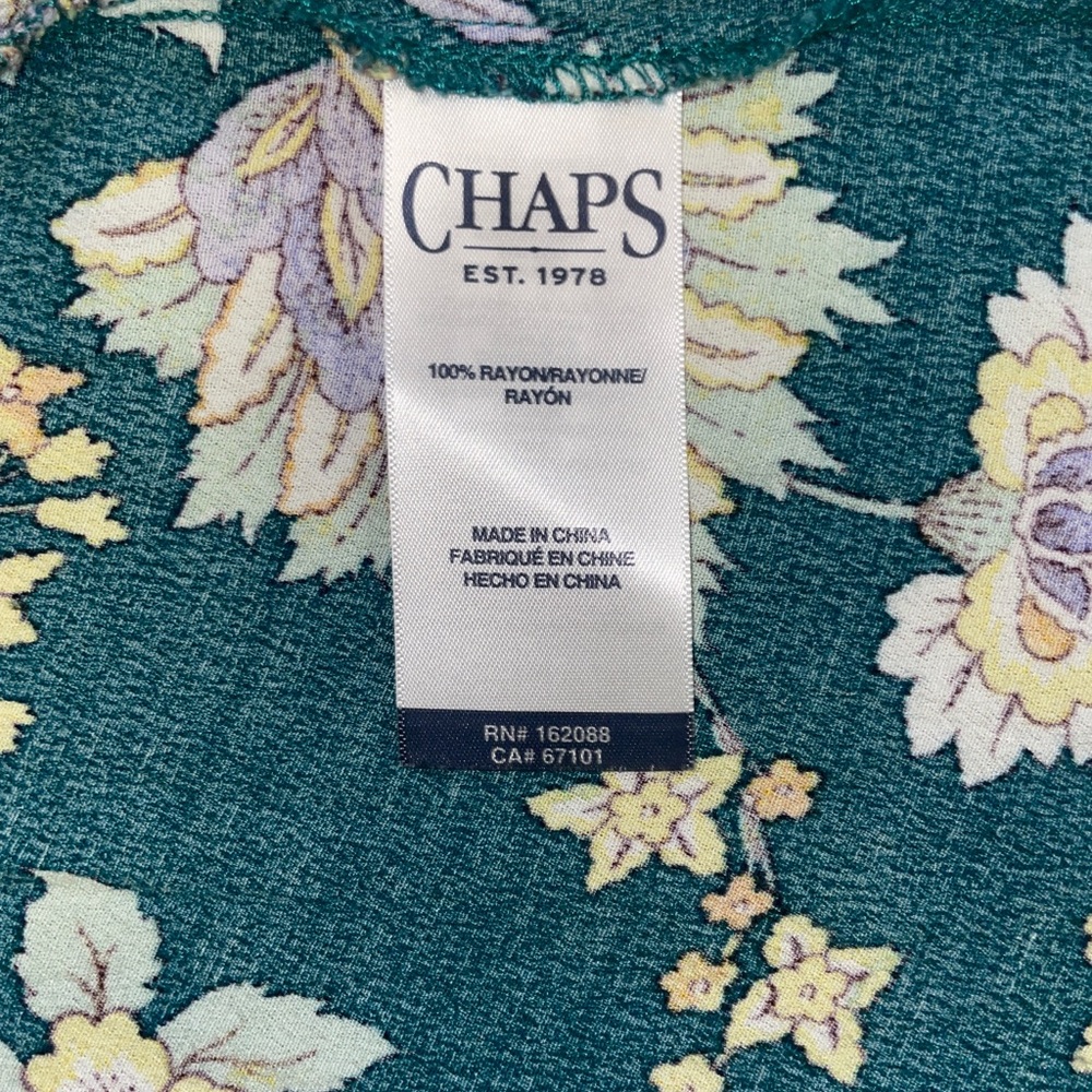 Chaps Floral Long Sleeve Dress, Women’s M - Picture 4 of 4